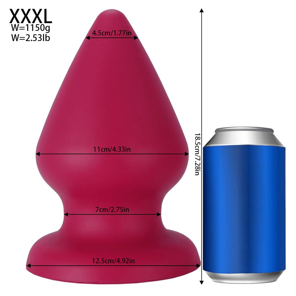 Liquid Silicone Oversized Anal Plug For Men And Women  SM Fist Anal Expansion Device Adult Sex Toy