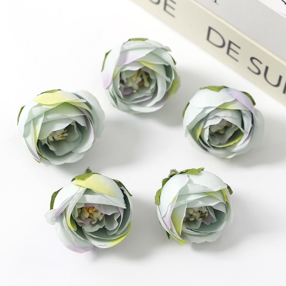 10/20Pcs Small Stamen Rose Artificial Flower Head Fake Flower for Home Decor Bride Clothing Craft Gift Garland Wedding Decoratio