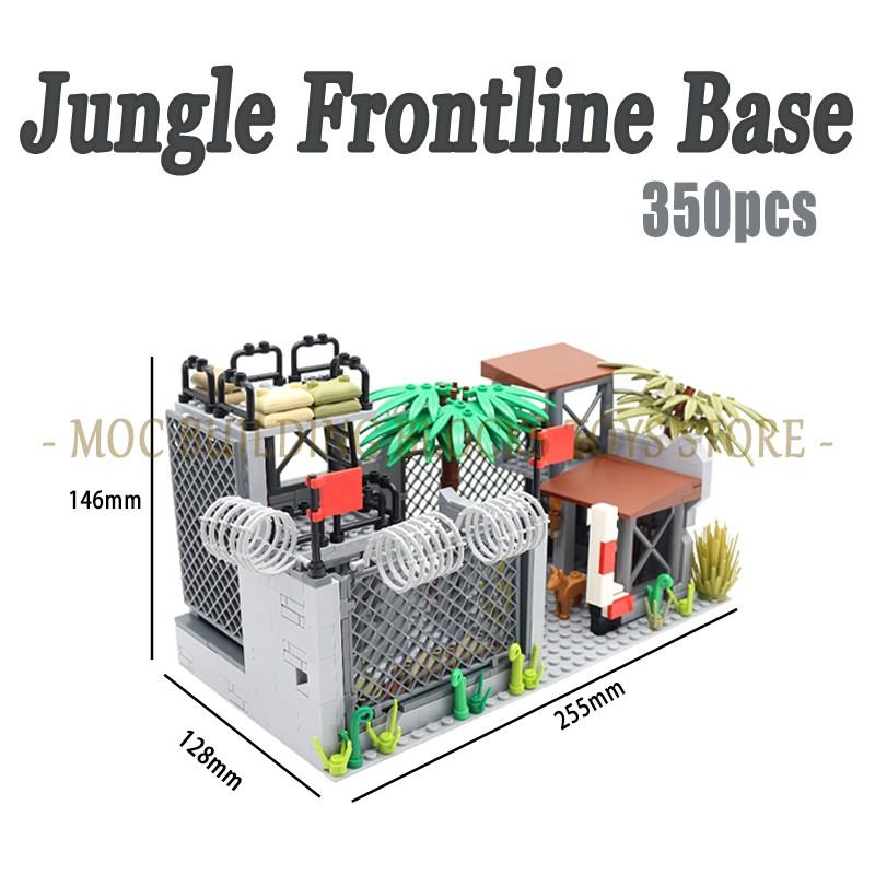 Militaire basis gevangenis scène MOC Bouwsteen Set Blok Bakstenen Architectonisch Ontwerp Compatibele Accessoires Speelgoed Speelsets