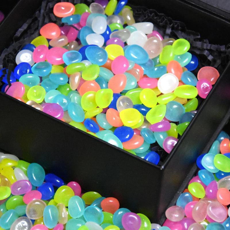 1000pcs Luminous Rock, Stone Luminous Dark Garden Pebbles, Sidewalk Fish Tank Decoration, Aquariums, Fish Tanks loom