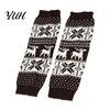 Holiday Gift for Her Christmas Knitted Leg Warmers Women, Soft Ribbed Boot Socks with Elastic Leggings Winter Snowflake And Deer Patterns, Thermal