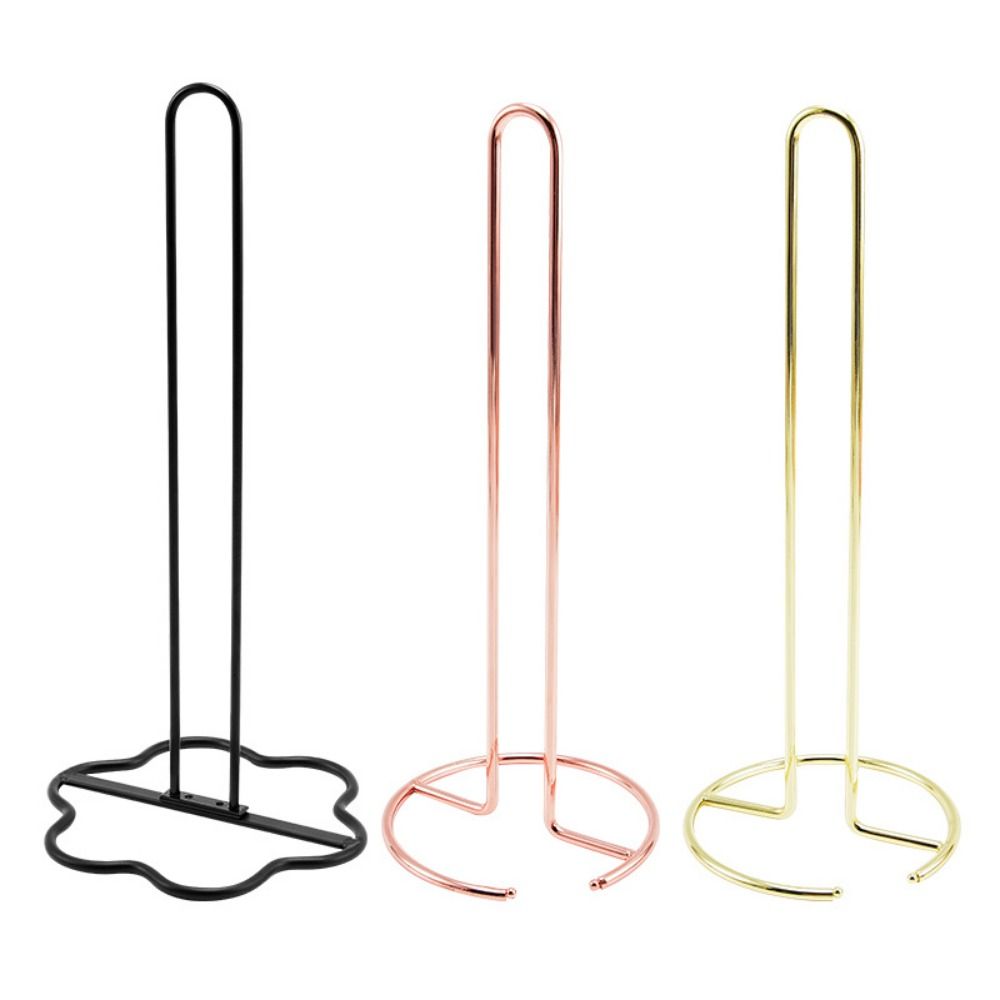 Vertical Roll Paper Towel Holder Iron Paper Towel Stand Vertical Napkins Rack  Table Decor
