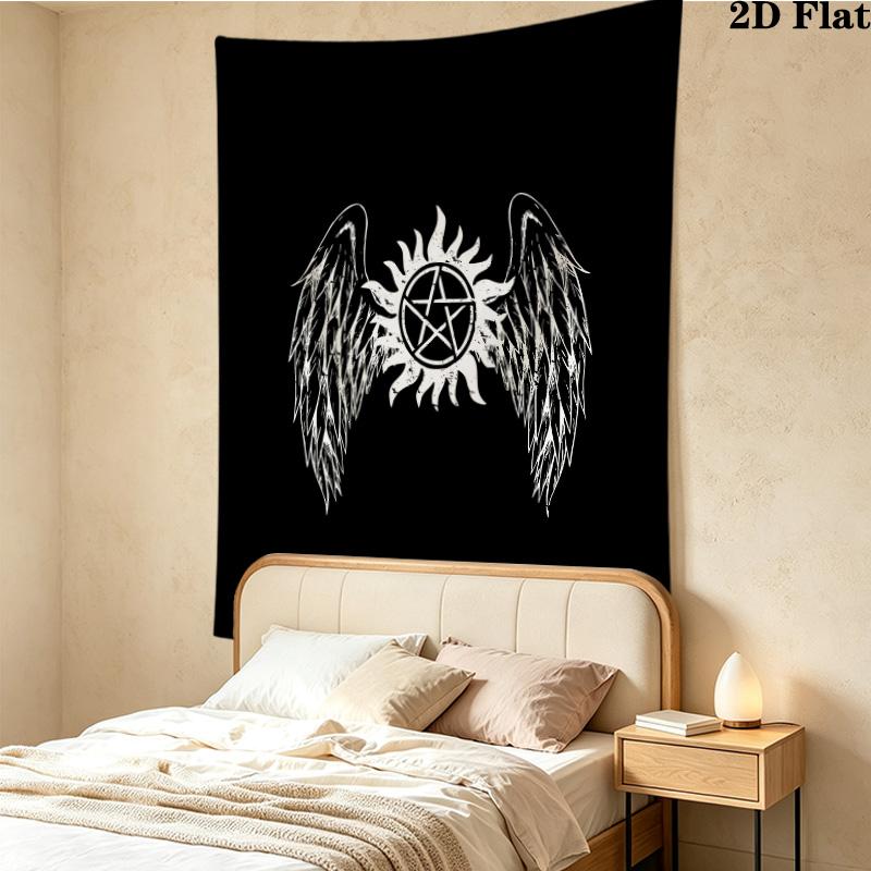 Dean Winchester Wall Tapestry Aesthetic Wall Hanging Printed Fabric Blanket Decorative Tapestries For Bedroom Living Room Home Decor