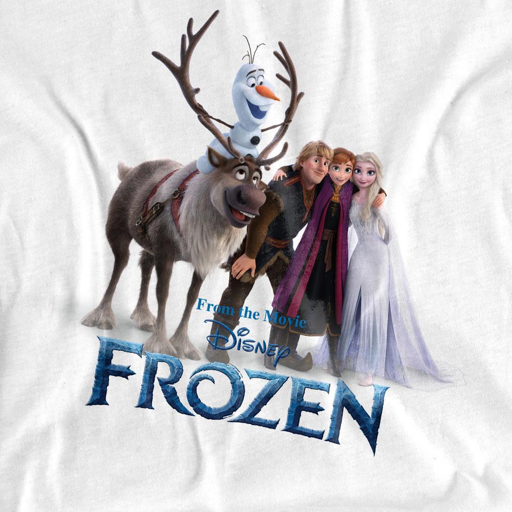 Frozen Womens/Ladies Elsa Anna Kristoff Olaf Group Shot T-Shirt