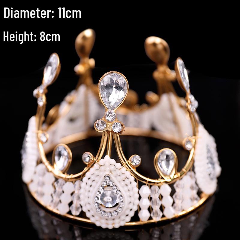 Královský krajkový a perlový dort - design královny čelenky pro svatby a narozeniny