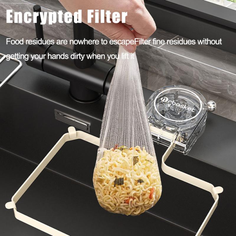 Kitchen Sink Filter Drainage Rack Disposable Residue Basket Fast Filter Water for Home Kitchen Cleanliness