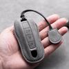 Leather Car Key Case Cover Shell Fob For Porsche Panamera Spyder Carrera Macan Cayman Cayenne 911 970 981 991 Car Keychains