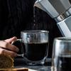 High-Temperature Resistant Double-Walled Borosilicate Glass Coffee Mug with Handle - Clear, Available in Multiple Sizes