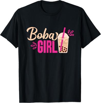 Boba Girl Bubble Milk Tea Trinker Liebhaber T-Shirt Geschenk Unisex T-Shirt