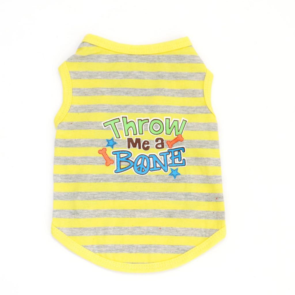 Îmbrăcăminte pentru animale de companie, Modele noi de primăvară și vară, Haine pentru animale de companie pisici și câini, Vestă cu dungi respirabilă