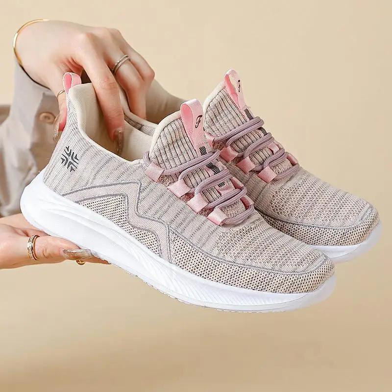Original Spring Autumn Lace Up Ladies Footwear Comfortable and Elegant Y2k Fashion Deals Trends 2025 High Quality Women's Shoes