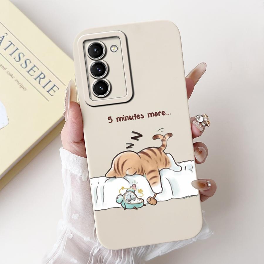 For Samsung Galaxy S21 FE 5G S21FE Phone Case Shell Cartoons Painted Soft Silicone Coque For Samsung SM-G990B Back Cover