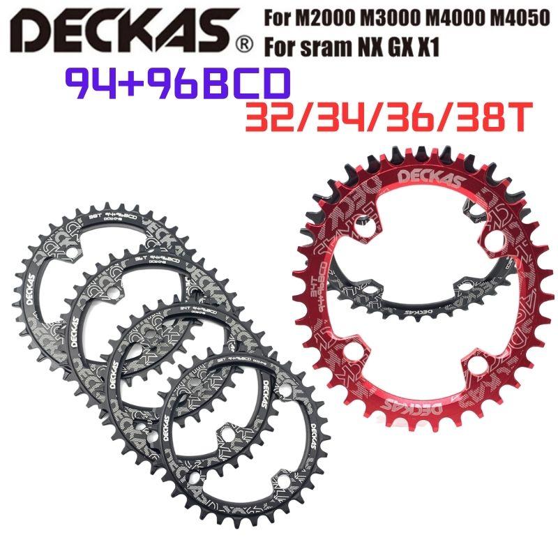 

DECKAS 94 96 BCD велосипедная звездочка круглая/овальная 32T 34T 36T 38T MTB цепочка Mountain M4000 M4050 GX NX X1 шатун Велоспорт 32T