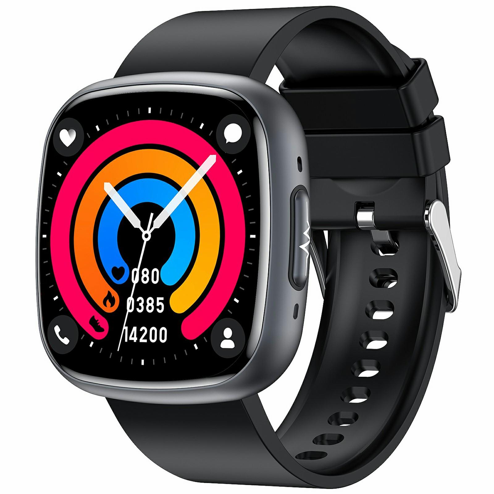 

ET593 ECG Bluetooth-compatible Call Sports Watch Body Temperature Health Monitoring Smart Watch Black