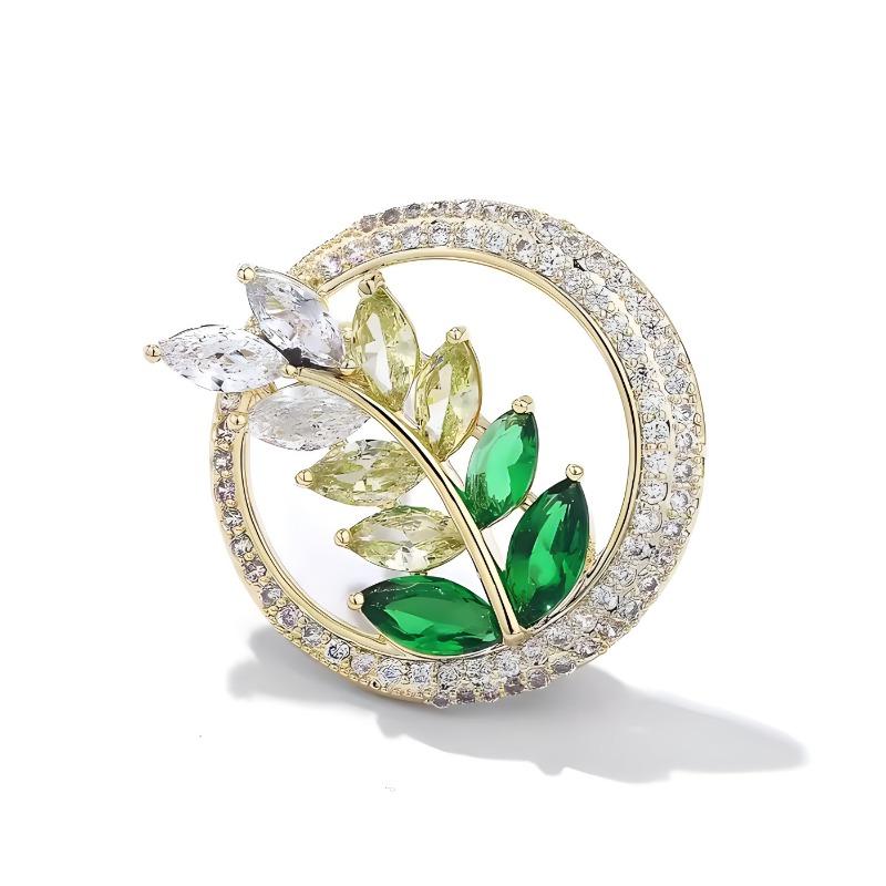 Wheat Ear Brooch, Personalized Pin, Collar Pin, Anti-glare Buckle for Fixing Clothes and Accessories
