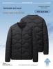 Men's Lightweight Down Jacket - Dad's New 2025 Autumn/Winter Round-Neck Inner Wear