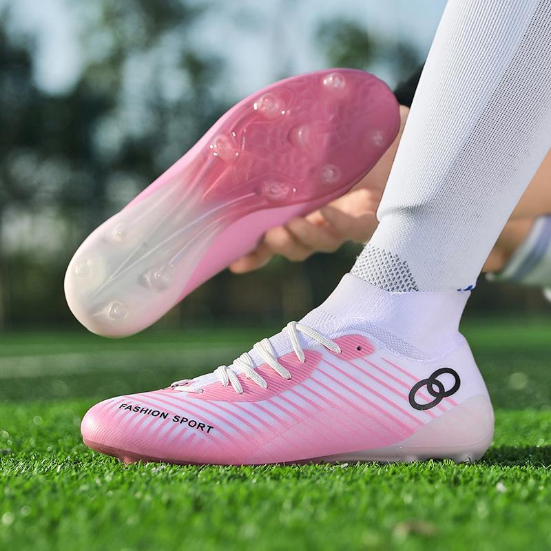 Professional Soccer Shoes Men Anti-slip Outdoor Grass Training Comfortable Shoes Men Breathable Lace-up Football Boots Men