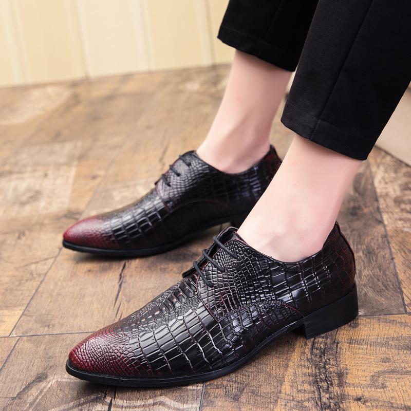 Men's Dress Shoes Classic Wedding Casual Business Shoes For Men Trend Party Social Office Leather Shoes Male