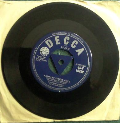 7inch Record WINIFRED ATWELL - Rampart Street Rock 45F10762 Decca 1956 UK Jazz Used