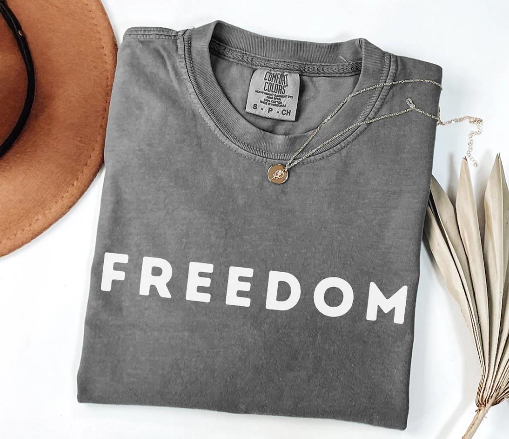 Charlie Kirk Freiheit Shirt Komfort Farben Freiheit Shirt Gerechtigkeit für Cha M