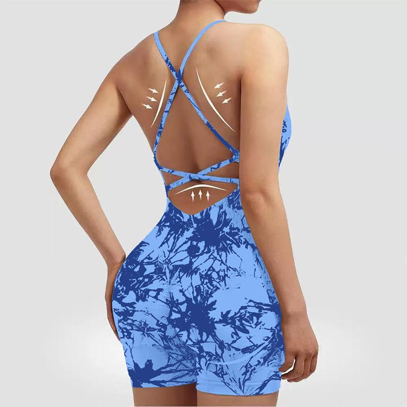 Vest Style Yoga Suit Jumpsuit Sexy Hip Hugging One-Piece New Sports Jumpsuit For Women
