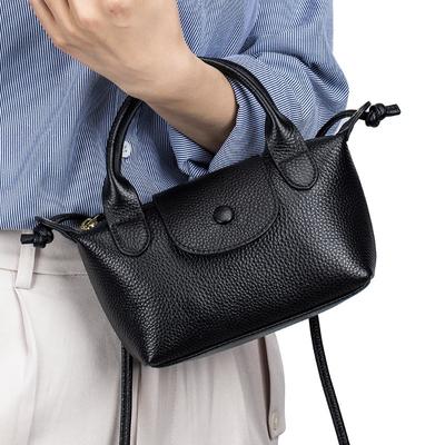 Genuine Leather Crossbody Handbag Mini Top Layer Cowhide Trend Shoulder Bag for Women Fashion Small Square Bag Handbag