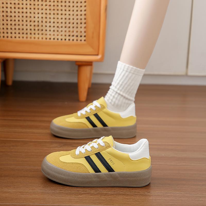 

Модные повседневные женские кроссовки для женщин 2024 года. Модная женская обувь. Модные универсальные кроссовки. Удобная обувь на плоской подошве. 40 жёлтый