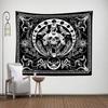 Skull Wall Hanging Tapestry Washable Rectangle Background Wall Cloth For Bedroom Living Room Dorm Decor
