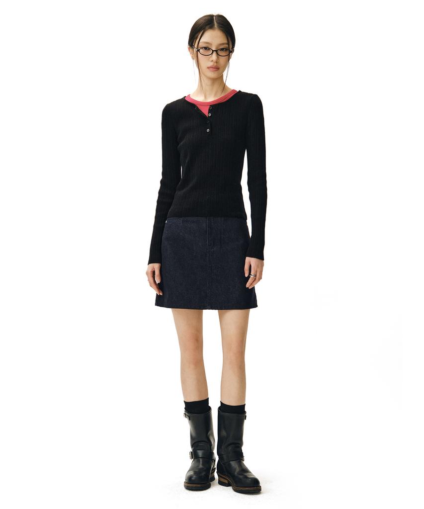 Deketeuumeon Signature Mini Skirt Dcsk001Cpindigo