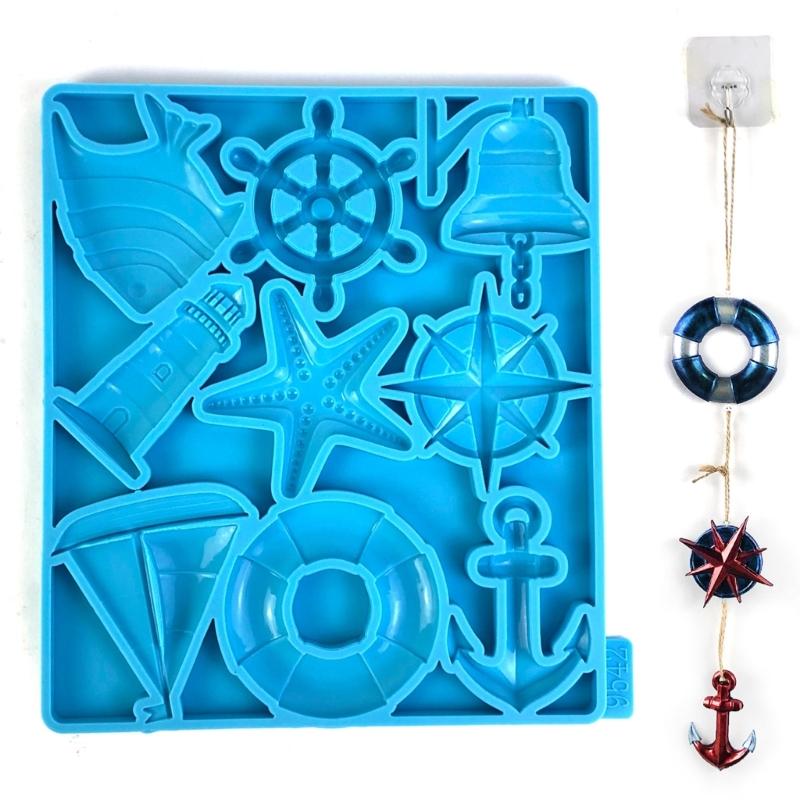Vielseitige Silikonform mit Ozean-Thema Langlebige Deko-Gießharzform für Zuhause, Backen, Handgemachte Dekorationen und Kinderpartys