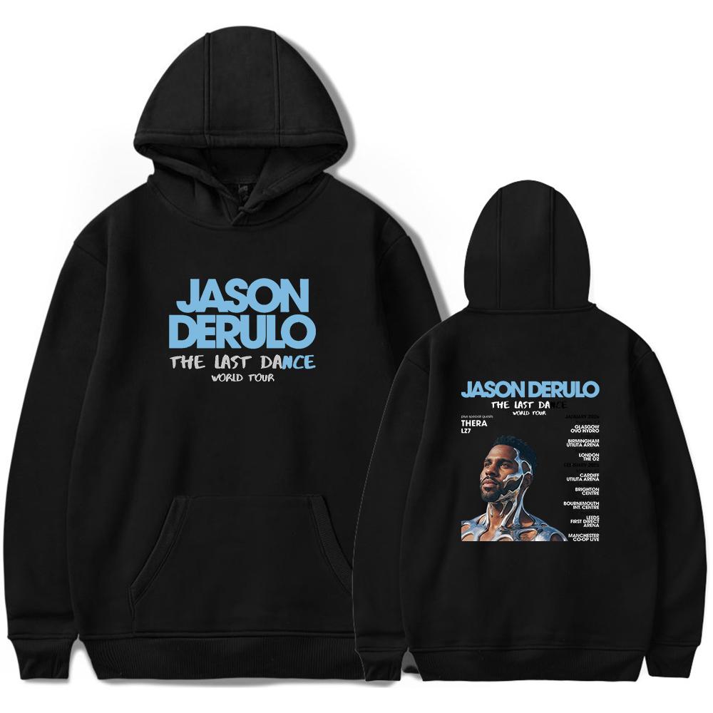 Jason Derulo Hoodie 2026 The Last Dance World Tour Merch Long Sleeve Unisex Pullover Clothing Sweatshirt