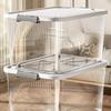 Transparent Large Capacity Storage Bins To Organize Books Snacks Toy Miscellaneous Storage Box