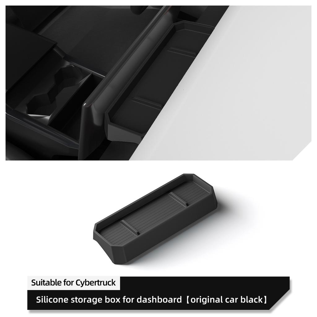For Tesla Cybertruck 2025 2025 Car Dashboard Storage Box Central Control Screen Rear Storage Tray Auto Interior Accessories 1pc