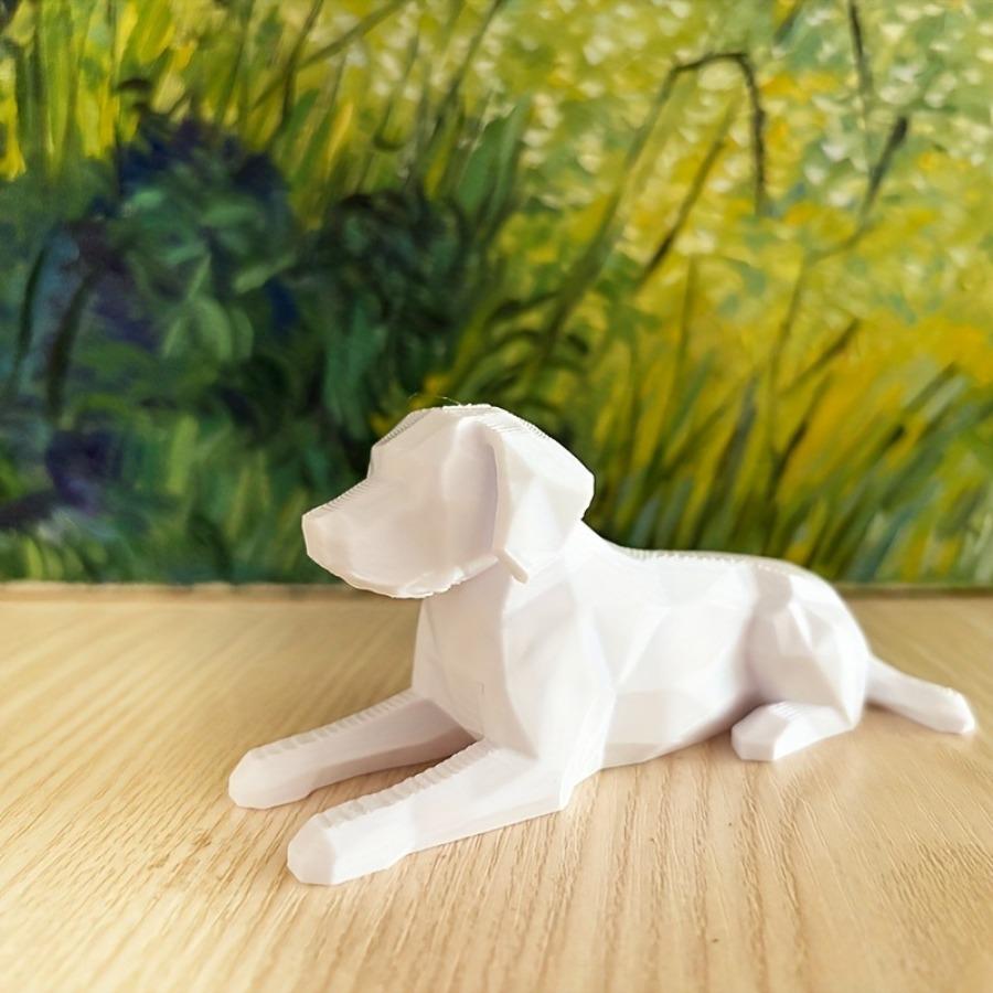 Labrador Retriever Statue, 3D Printed Realistic Sleeping Position Sausage Dog Ornament, Gift for Dog Lovers, Home Decor