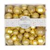 Irregular Electroplated Christmas Ball Ornaments: Painted Hanging Tree Decorations with Gift Box