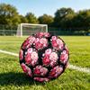 1pc Peony Floral Arrangement Size 5 Soccer Ball Professional Match Training Football Indoor &Outdoor Sports Ball Lightweight Durable M6528
