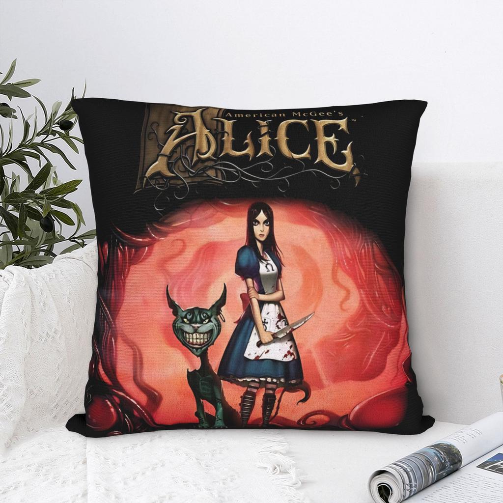 A-Alice Madness Returns Pillow Cover Game Morden Pillow Case For Living Room Chair Custom Pillowcases Gift