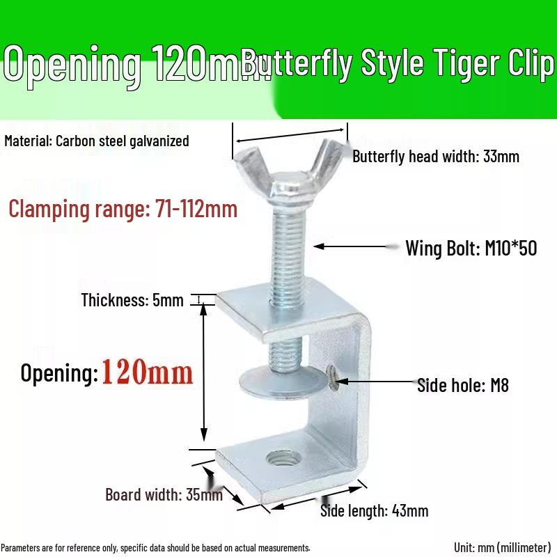 304 Stainless Steel U-Clamp Tiger Clamp with Hand-Tightened Eyebolt