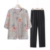 Elegantes T-Shirt-Set für Frauen mittleren Alters
