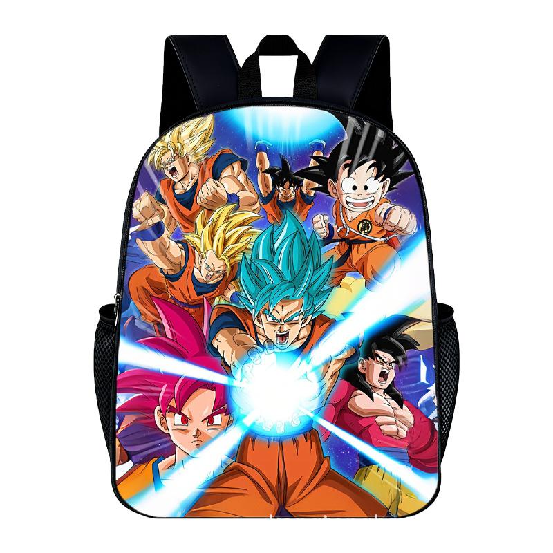 DragonBall Backpack Son Goku Goten Vegeta IV Cartoon Character Print Schoolbag Lightweight Large Capacity Student Backpack Gifts