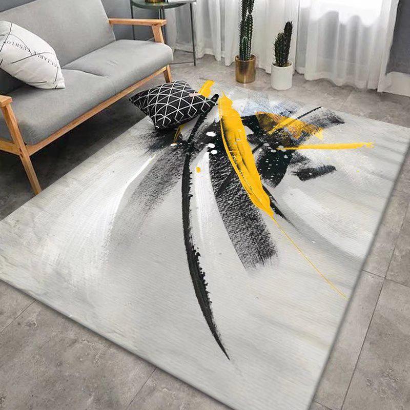 Modern Minimalist Cross-Border Carpet: Rectangular Rug for Living Room, Coffee Table, Bedroom, or Bedside.