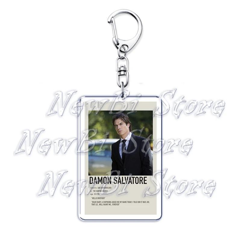 The Vampire Diaries Twilight Keychain for Accessories Damon Stefan Salvatore Elena Bella Swan Edward Cullen Key Chain Keyring