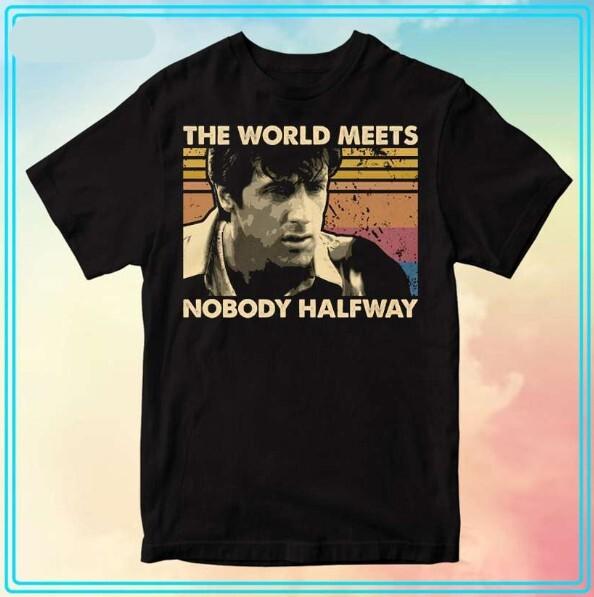 NEW Over the Top The World Meets Nobody Halfway T-Shirt Perfect Gift For Friends XXXL