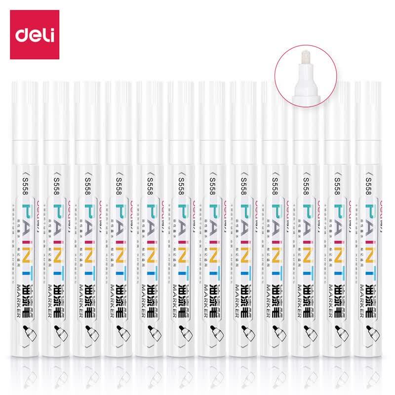 Deli S558 White Paint Marker