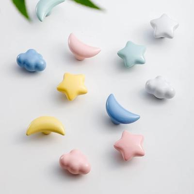 Hübscher Keramikhaken Wandhaken Stern Mond Wolke Heimdekorativer Minimalismus Mantelhaken Kinderzimmer Wanddeko Handwerk Kleiderbügel