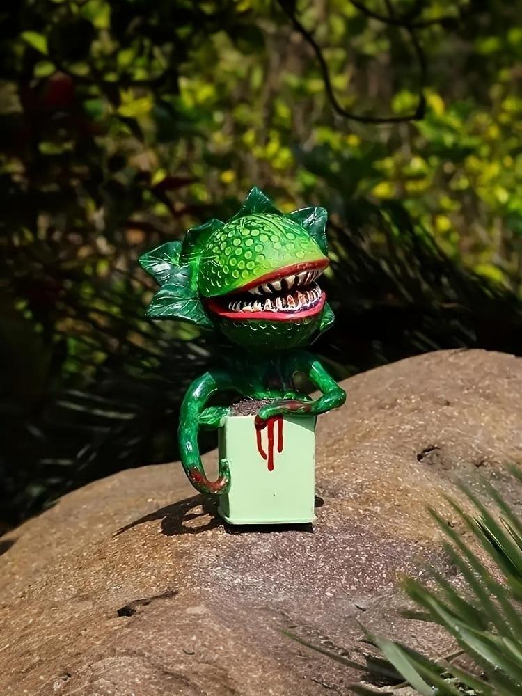 Add Horror To Your Garden with This Halloween Carnivorous Flower Resin Ornament