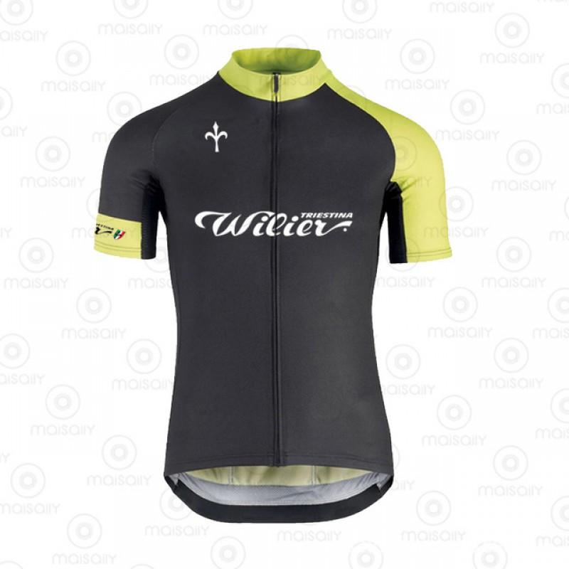 Maglia Ciclistica Vintage Wilier Uomo Manica Corta Asciugatura Rapida Traspirante Protezione Solare Maglia da Bici Mountain Bike Strada