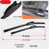 Great Wall Coolcar Boneless Wiper Blades - Universal Front & Rear Rubber Strips