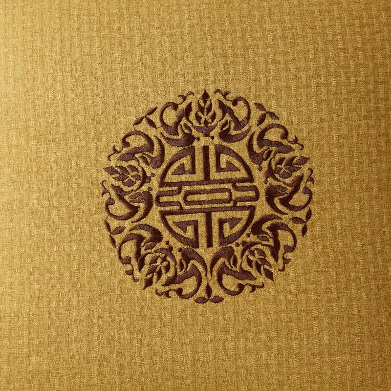 Faunen FN-R7002 Embroidered Bamboo Linen Pillow Quilt