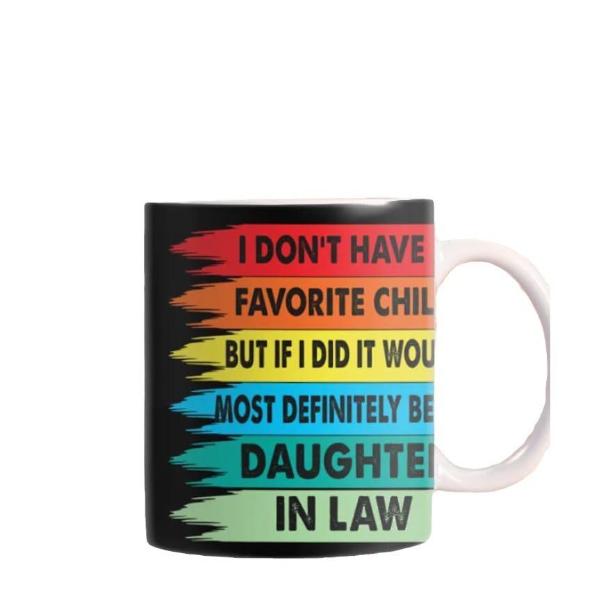 New Daughter Son In Law Ceramic Coffee Mug Water Cup Favorite Child